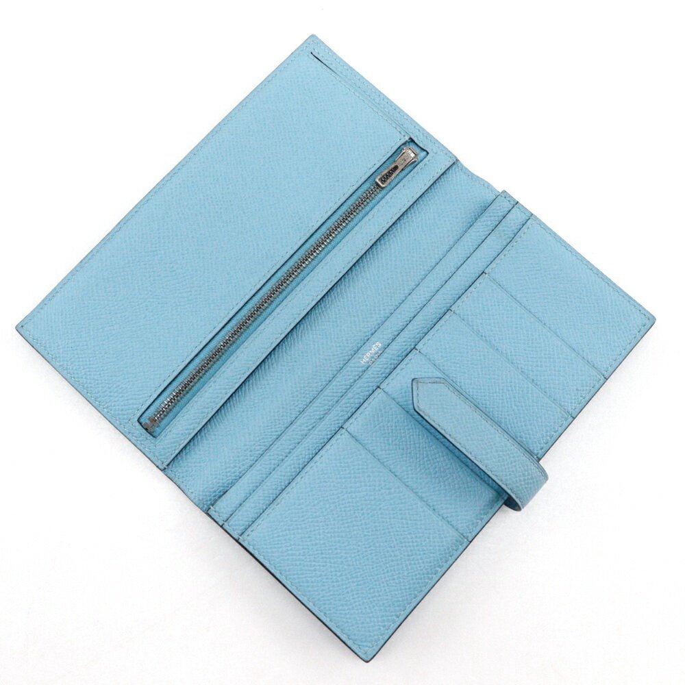 HERMES Blue Bean Wallet - Picture 6 of 15